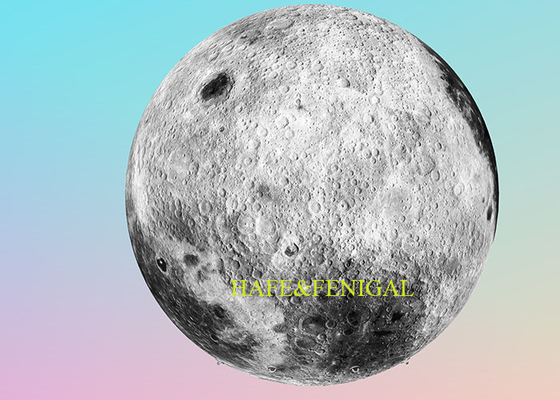 3m / 10ft Inflatable Moon Planet With Light Helium Filled For Events Decor