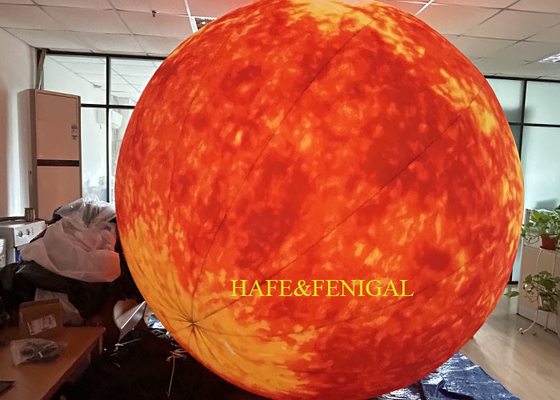 Durable 2.5m / 8ft Inflatable Sun With Light With Continuous Inflation Design