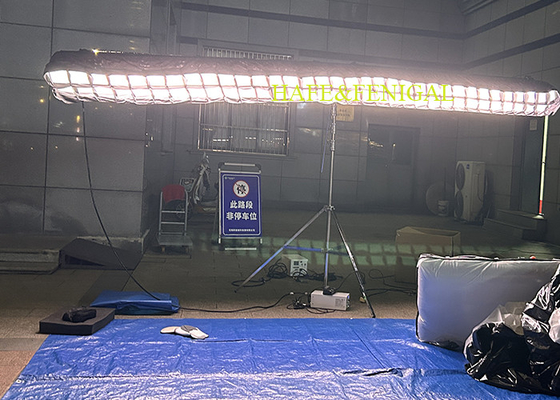 Soft Lightweight Flicker Free Tube LED White 720W Balloon Light For Film Shooting