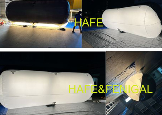 Inflatable Tubular HMI Daylight Helium Filled Lighting Balloon For Film Outdoors