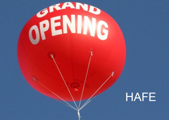 3m / 10ft Helium Flying Advertising Balloons With Light For Outdoor Event Promotions