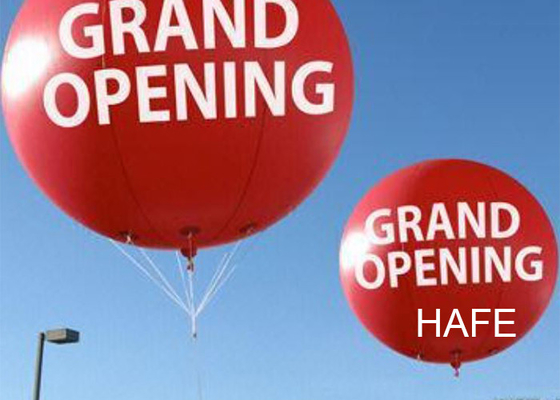 3.5m / 12ft Helium Flying Advertising Balloons With RGB Light For Opening Events