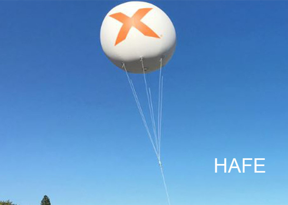 3.5m / 12ft Helium Flying Advertising Balloons With RGB Light For Opening Events