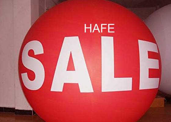 Custom 3m/10ft Helium Ads Balloons With White Or RGB Light Used At A Trade Fair