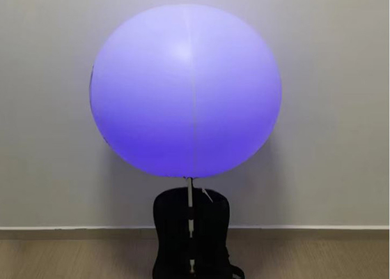 Custom 1m Backpack Balloons With RGB Light For Parade Events Or Ads Promotion