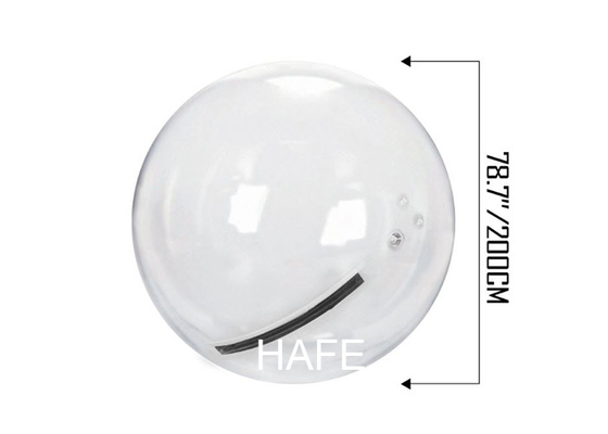Inflatable 2m PVC Transparent Water Walking Ball With Zippers For Pool Pond Beach