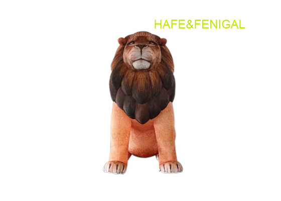 Custom Inflatable Animal Replicas 3m Inflatable Lion For Park Zoo Museum Decoration