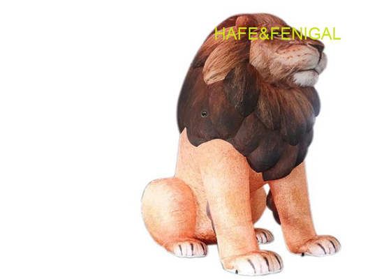 Custom Inflatable Animal Replicas 3m Inflatable Lion For Park Zoo Museum Decoration