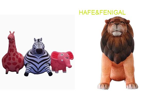 Custom Inflatable Animal Replicas 3m Inflatable Lion For Park Zoo Museum Decoration