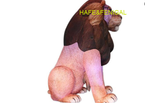 Custom Inflatable Animal Replicas 3m Inflatable Lion For Park Zoo Museum Decoration