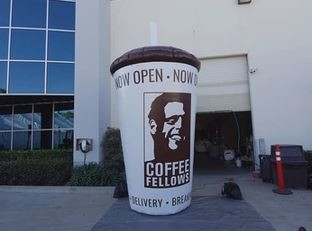 Custom 3m 10ft Inflatable Coffee Cups Replica For Advertising And Branding