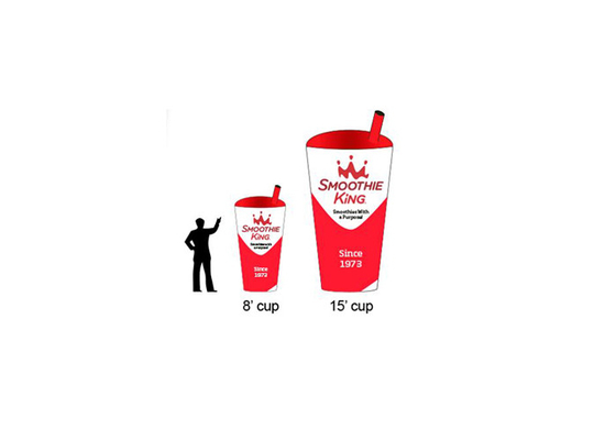 Custom 3m 10ft Inflatable Coffee Cups Replica For Advertising And Branding