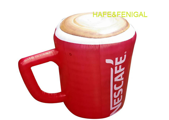Custom 3m 10ft Inflatable Coffee Cups Replica For Advertising And Branding