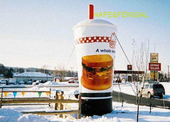 Custom 3m 10ft Inflatable Coffee Cups Replica For Advertising And Branding