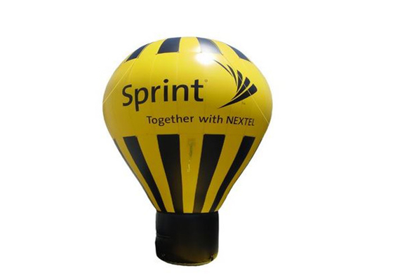 Custom Flying 3m 10ft  Hot-air Balloon shape Inflatable Advertising Balloon