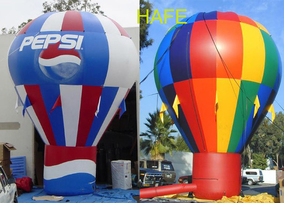 Custom Flying 3m 10ft  Hot-air Balloon shape Inflatable Advertising Balloon