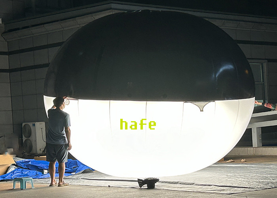 Ellipse Shaped LED Hybrid Balloon Lights For Film Suspension Or Helium-Filled Flying Use