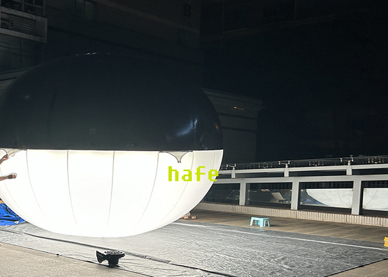 Ellipse Shaped LED Hybrid Balloon Lights For Film Suspension Or Helium-Filled Flying Use