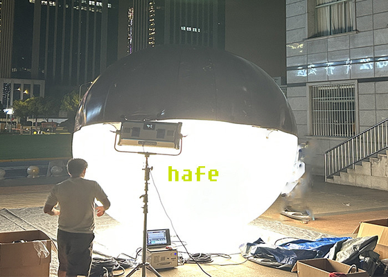 Air Filled Or Helium-Filled Ellipse Shaped Led RGBW Balloon Light For Film DMX Control