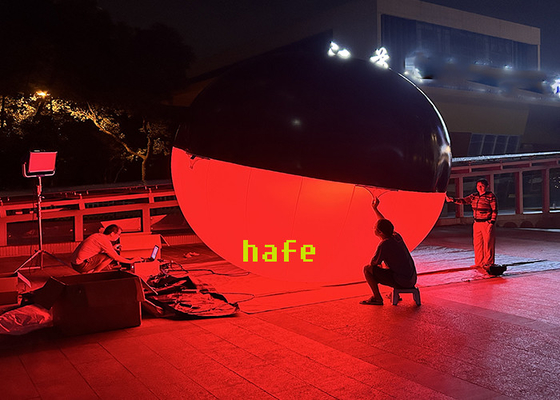 Air Filled Or Helium-Filled Ellipse Shaped Led RGBW Balloon Light For Film DMX Control