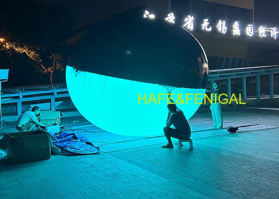 Air Filled Ellipse Shaped LED RGBW Balloon Lights For Suspension Use Or Crane Use