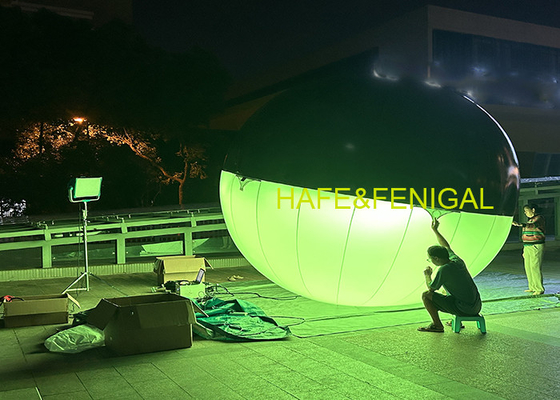 Air Filled Ellipse Shaped LED RGBW Balloon Lights For Suspension Use Or Crane Use