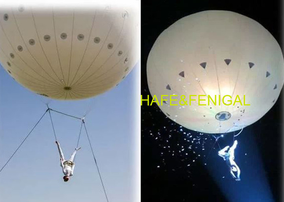 6.5m/21ft Helium Flying Performance Balloon Can Carry A Person With White Or Rgb Light