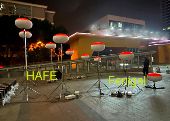 600w Led Safety Balloon Light Tower For Road And Building Repairs Lighting