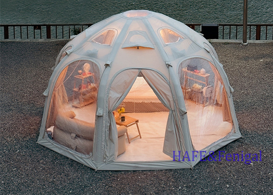 Outdoor Starry Sky Inflatable Ball Tent TPU Viewing Car Tail Cotton Cloth Round Camp Tent Camping