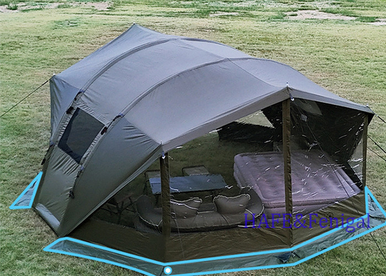 Camping Inflatable Sky Tent Curtain Two In One Outdoor Black Glue Sunshade Rainproof Fully Automatic