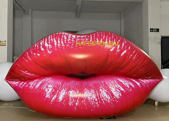 2m 6.5ft Inflatable Red Lips Replica For Lipstick Branding Events Makeup Ads