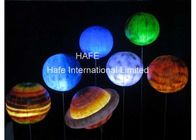 Printing Logo 4.6m / 15.1ft  Inflatable LED Light Halogen Lamp With Different Color Balloon