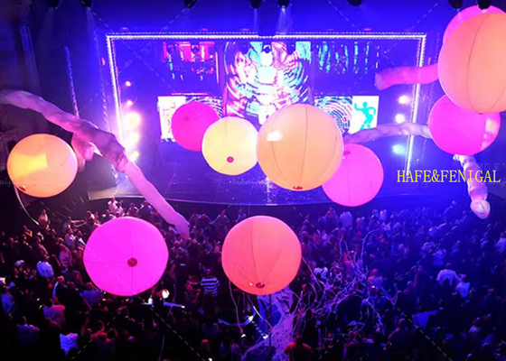 0.5M 0.8M 1M RGB LED Glow Balls For DJ Bar Events Concerts Stadium Events