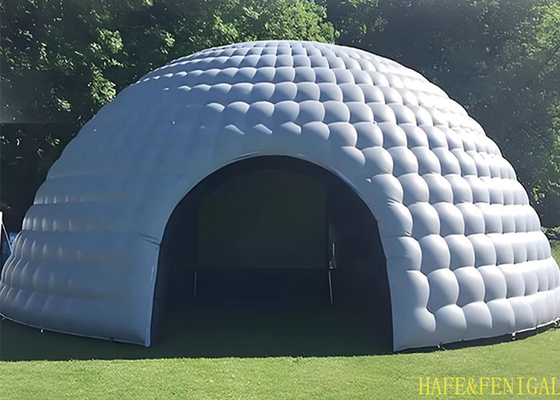 5m Inflatable LED Lighting Dome Tent For Outdoor Exhibitions Picnic Camping