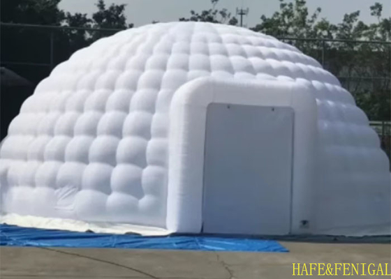 5m Inflatable LED Lighting Dome Tent For Outdoor Exhibitions Picnic Camping