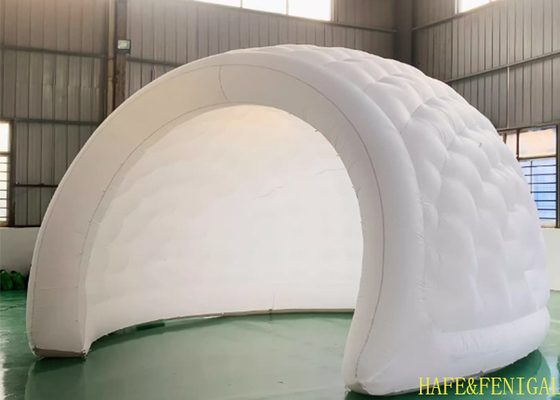 5m Luminous Inflatable Igloo Tent For Outdoor Activities Exhibitions Mobile Stalls