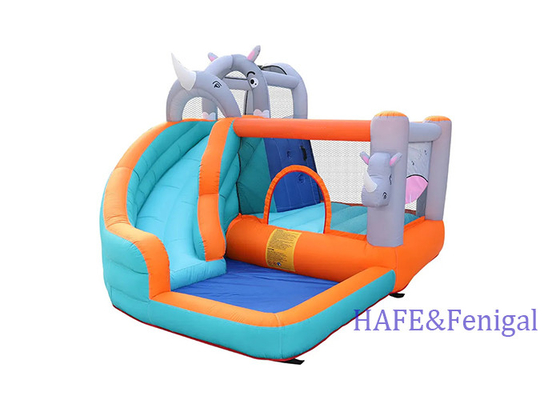 Animal Rhino Inflatable Water Slide Inflatable Bounce House Bouncing Castle For Kids