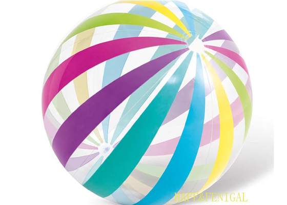 1m 1.5m Colorful Striped Inflatable Beach Ball Perfect For Beach Lake Pool Parties