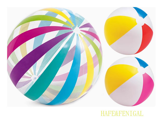 1m 1.5m Colorful Striped Inflatable Beach Ball Perfect For Beach Lake Pool Parties