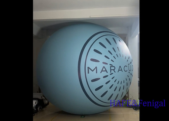 Custom Printed Helium Flying Advertising Balloons With RGB Lights For Business Marketing Event Decoration