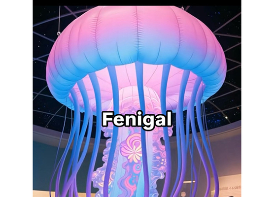 Inflatable Luminous Jellyfish For Art Exhibitions Oceanariums Science Museums