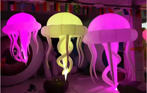 Inflatable Luminous Jellyfish For Art Exhibitions Oceanariums Science Museums