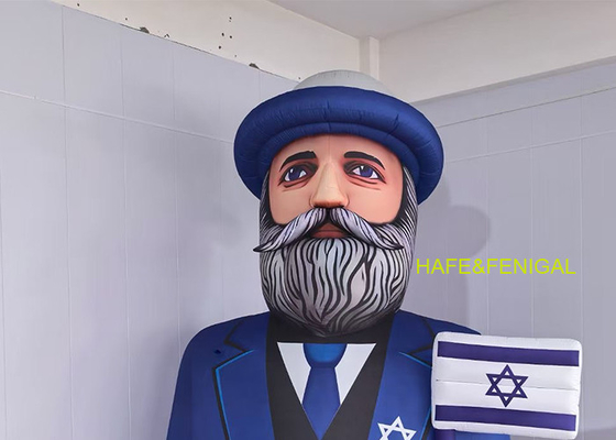 Inflatable Portrait Holding National Flags For National Celebrations Parade Campaigns