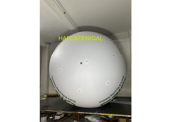 2M 6.5ft PVC Ads Balloon With Green Logo Printing For Trade Shows Branding Promotions