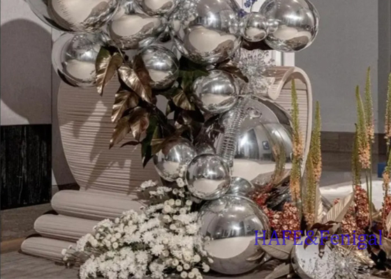 Wedding Party Hanging Decoration Promotion Party Shiny Metallic Gold PVC Inflatable Mirror Ball