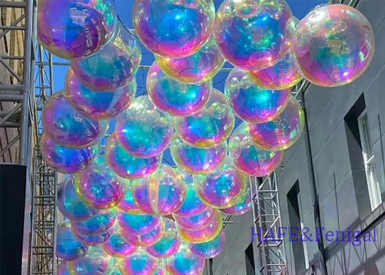 Custom Colorful PVC Inflatable Mirror Balloon Party Event Decorations Can Be Hanged