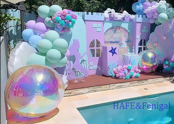 Party Event Decorations Can Be Hung With Colorful PVC Inflatable Mirror Balloons