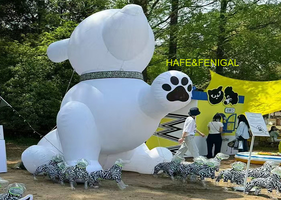 Custom Giant Inflatable Cartoon Dog Balloons For Lawn Events Marketing Interaction