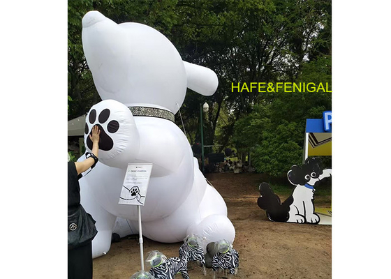 Custom Giant Inflatable Cartoon Dog Balloons For Lawn Events Marketing Interaction