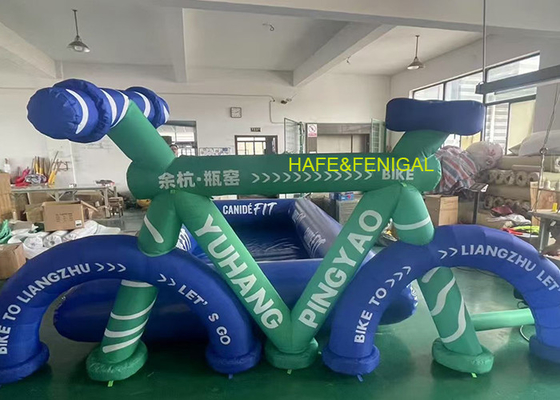 Customized Creative Inflatable Bicycle Replicas For Sports Event Promotion And Cycling Race Start/Finish Line Landmarks
